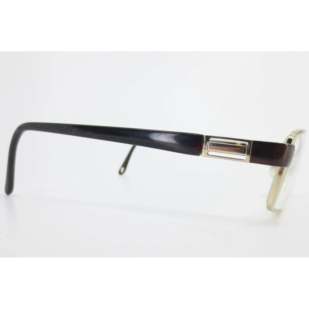Robert Harris Sanford Gold Tortoise Rectangular Eyeglass Frames 54-18-140 Y GOLD
